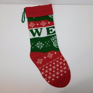 WEEN Band Boognish Red Green White Knit Christmas Stocking HTF